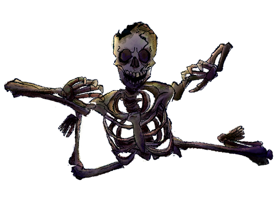 skeleton jumpscare